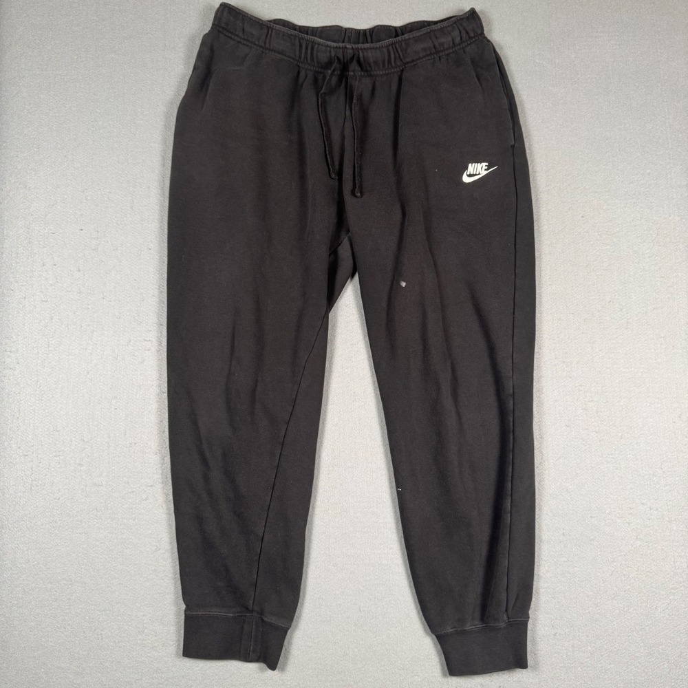 Nike Sweatpants Mens Large Black Fleece Joggers Athletic Gym Pants
